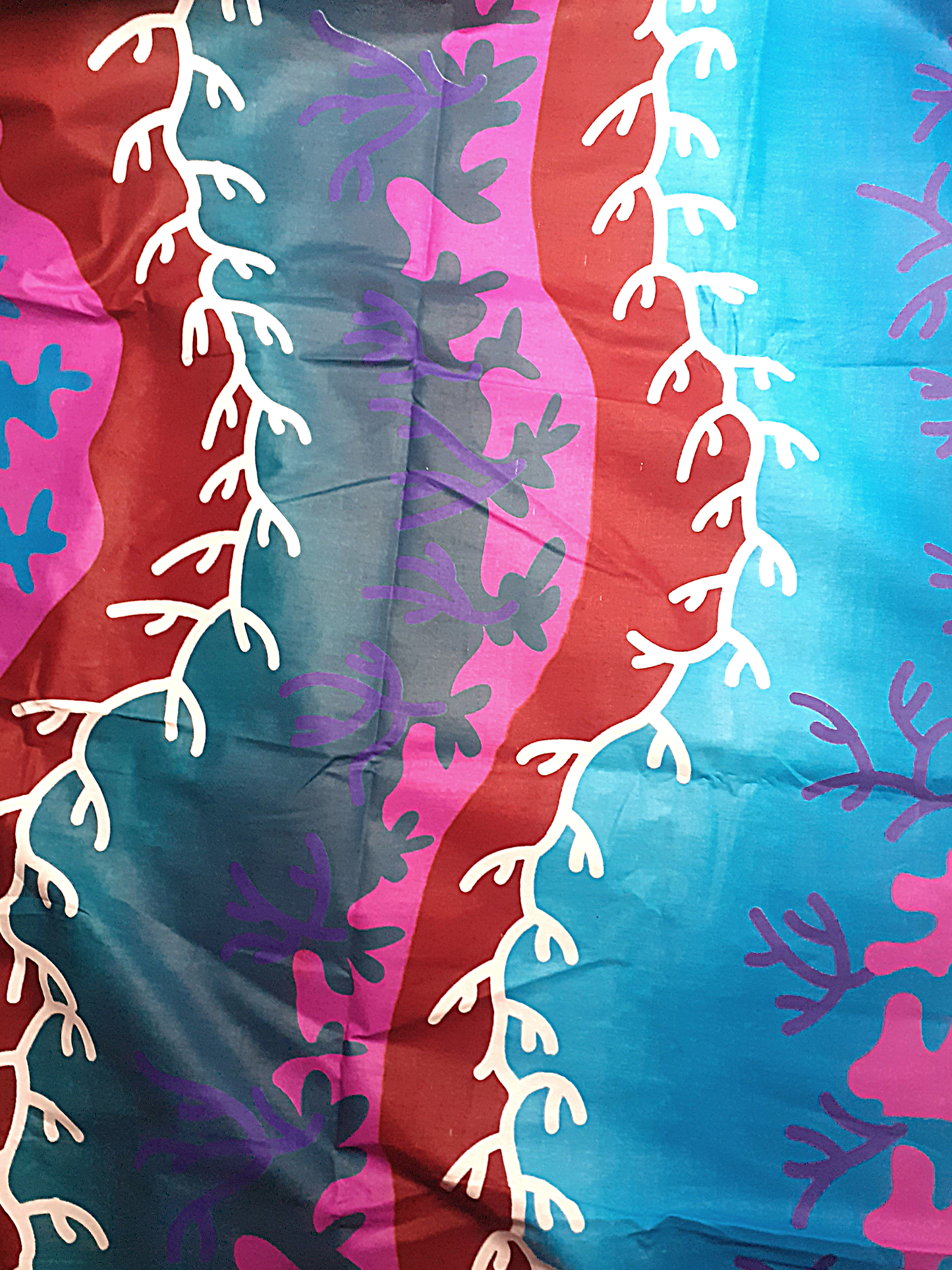African Fabrics By the Yard - Kitenge - Pink, Burgundy, Blue, Purple and Turquoise