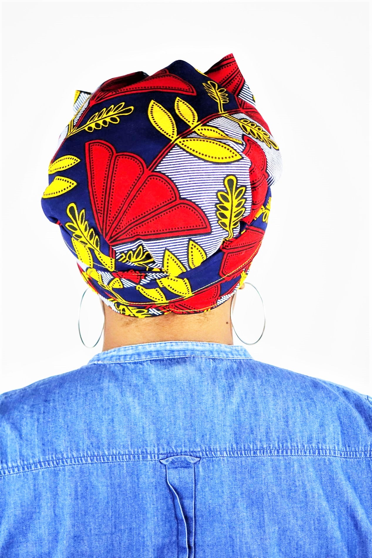 Africa, african fabric, ankara fabric, african print, dutch wax, mudcloth print, ethnic print, tribal print, kente, kitenge, turban, bonnet, satin lined, headwrap, head wrap, africa print ankara, african headwrap, bonnet headwrap, african fabric head wrap, black woman, black women, black hair, natural hair, hair care, hair covering, head covering, braids, locs, dreadlocks, bow head wrap, womens head wrap, black women hair, cancer patients, women with cancer, blue, red, gold, yellow, marigold