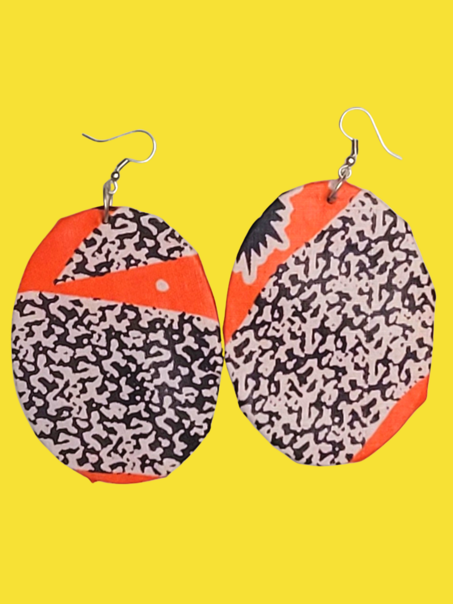 Geometric Afrocentric Earrings - Semi Circles, Rectangles, and Oval Shapes