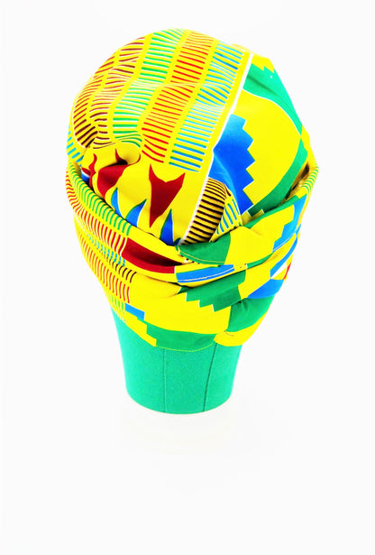 Africa, african fabric, ankara fabric, african print, dutch wax, mudcloth print, ethnic print, tribal print, kente, kitenge, turban, bonnet, satin lined, headwrap, head wrap, africa print ankara, african headwrap, bonnet headwrap, african fabric head wrap, black woman, black women, black hair, natural hair, hair care, hair covering, head covering, braids, locs, dreadlocks, bow head wrap, womens head wrap, black women hair, cancer patients, women with cancer, yellow, blue, red, green, white